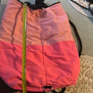 Pink and Coral Drawstring Backpack